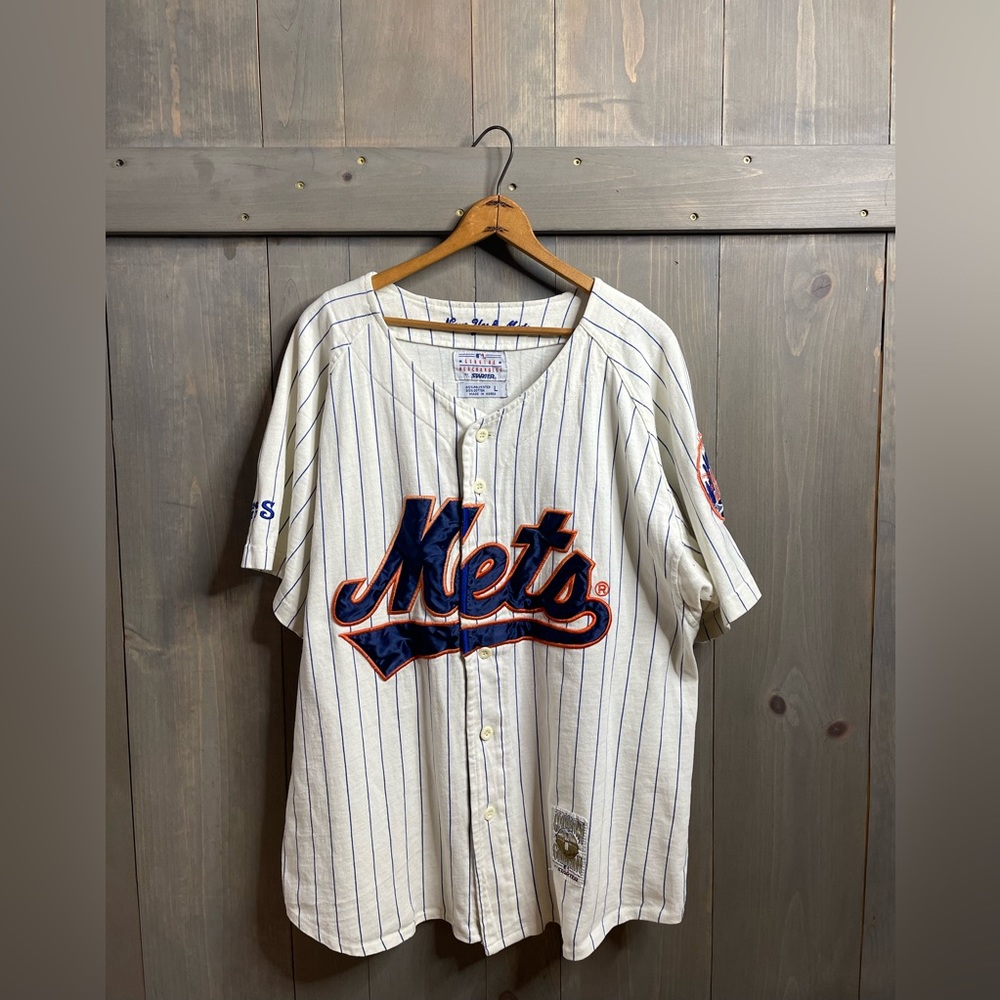Rare vintage 1969 Starter New York Mets Pinstripe Jersey Men’s Large